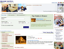 Tablet Screenshot of brasov-hotels.ro